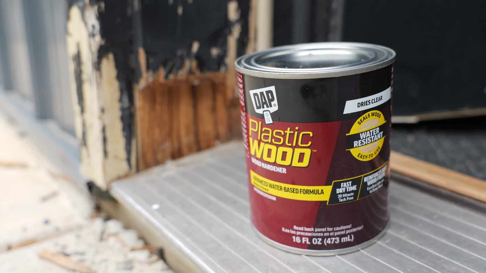 DAP Plastic Wood Rot Hardener bottle