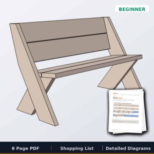 Outdoor Bench - 2x8s