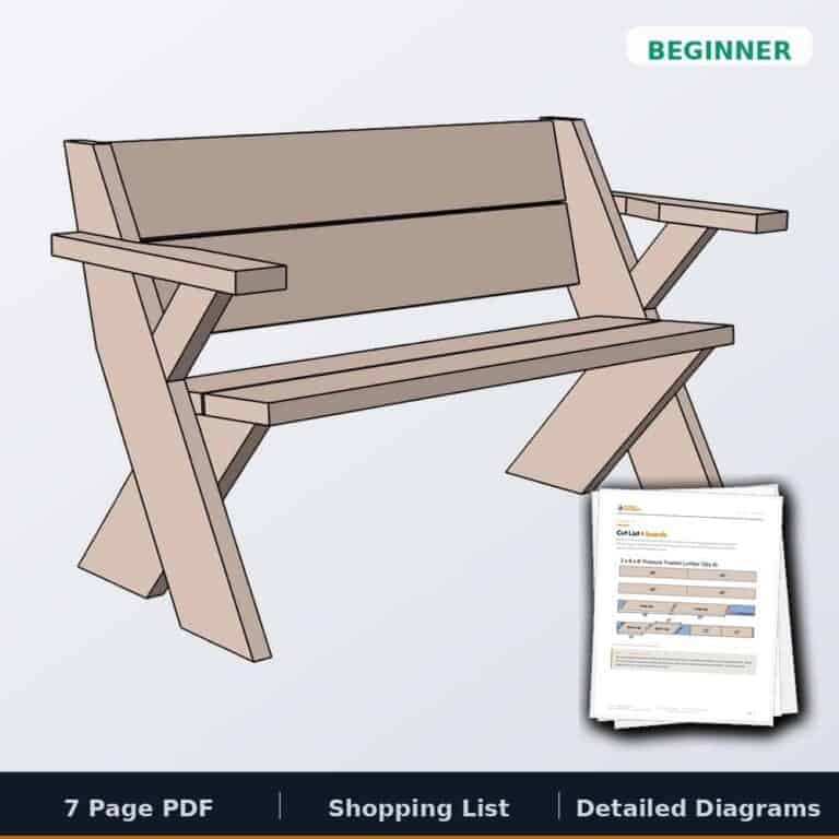 RE OD BENCH 4 2X8S W ARMS cover 2026