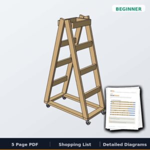 Simple Portable Lumber Rack