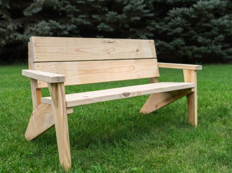 diy modern outdoor bench plans