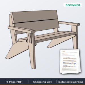 modern outdoor bench plans cover