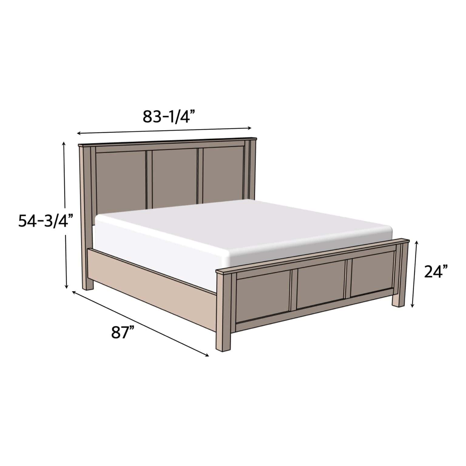diy bed frame plans dimensions 2k