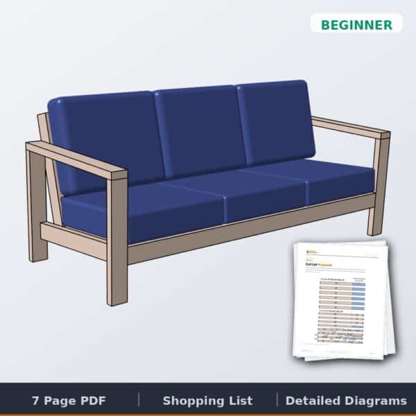 Easy Outdoor Couch plans cover