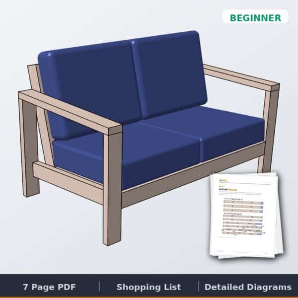 Easy Outdoor Loveseat plans cover