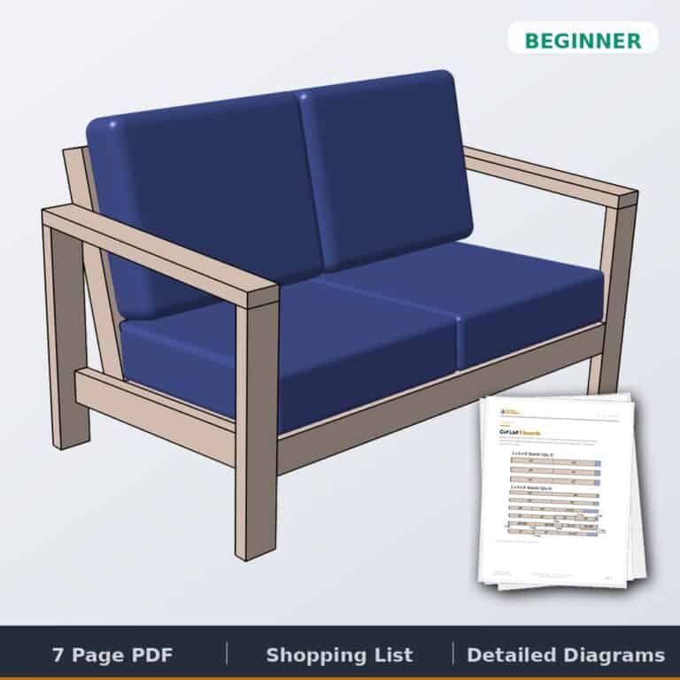 Easy Outdoor Loveseat plans cover