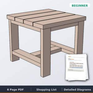 Easy Outdoor Side Table plans cover