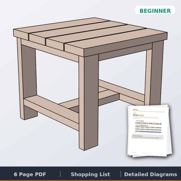 Easy Outdoor Side Table plans cover