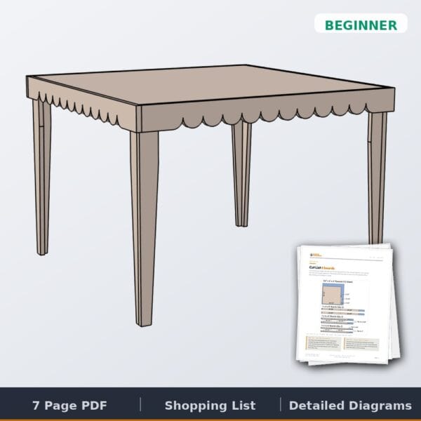 Folding Mahjong Table plans cover