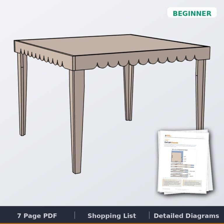 Folding Mahjong Table plans cover