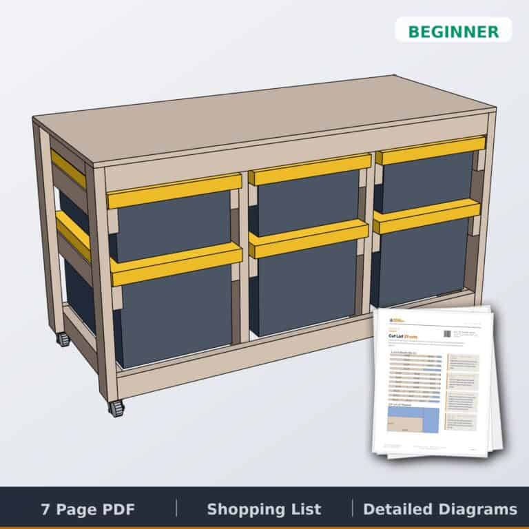 Mobile tote workbench plans cover