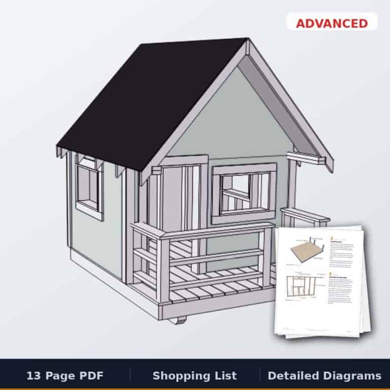 Backyard playhouse plans PDF cover