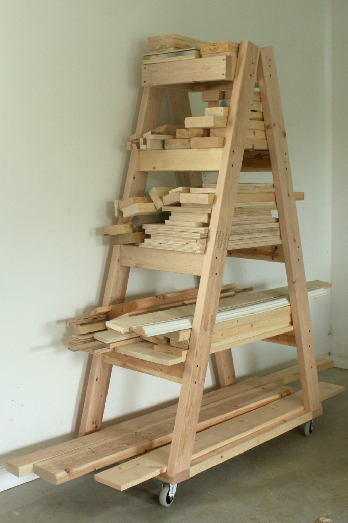 Easy Portable Lumber Rack { Free DIY Plans } Rogue Engineer